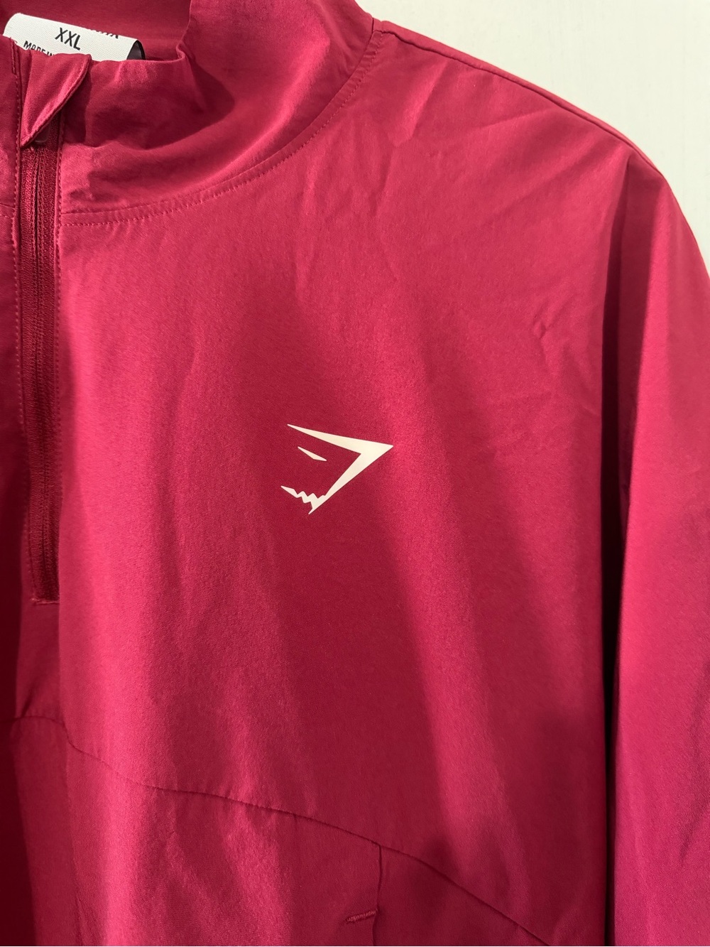 Gymshark woman’s red half-Zip Performance Jacket - Picture 4 of 4